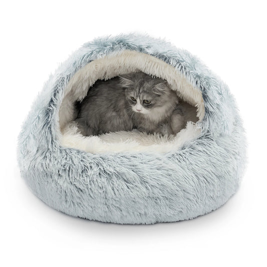 25'' Pet Cat /Dog Bed Nest Soft Comfortable Semi-enclosed Cat NestPet house