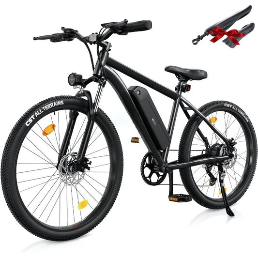 M10 Electric Bike Adult 500W, 26" Commuting, 20MPH Max Range 55+ Miles, Removable Battery