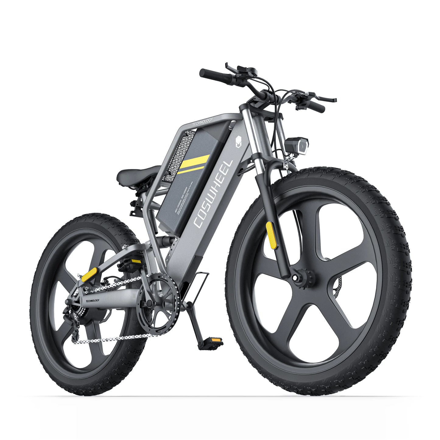 COSWHEEL T26 Electric Bike 26Inch Fat tires Mountain 1000W 48V 25AH hydraulic brake  Off Road