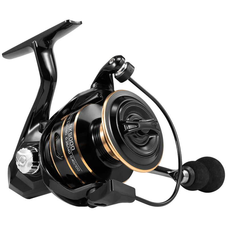 NX Spinning Reel Metal Reel Cup 10KG Max Drag Power Spinning Wheel High Speed Adapt Any Water Body