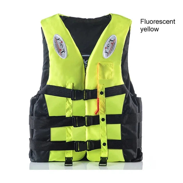 Adult Children Life Jacket High Quality Safety Vest Polyester Swimming Boating Surfing Sailing