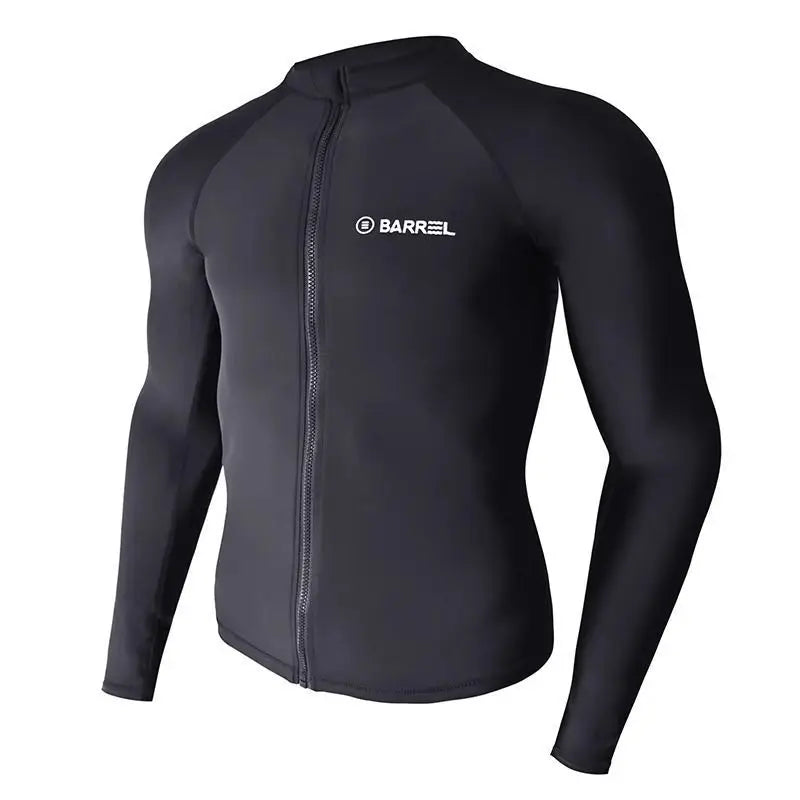 Oulylan Men Swimsuit Diving Suit Long Sleeve Quick Drying Wetsuit Summer Sun Protection Training