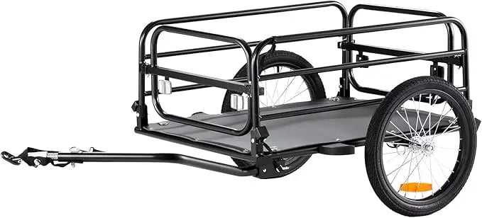 Bike Cargo Trailer, 88/100/160 lbs Load Capacity, Heavy-Duty Cart, Foldable Storage Universal Hitch