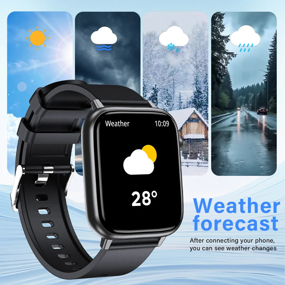 New Smart Watch Bluetooth Call 24/7 Heart Rate Monitor IP68 Waterproof 100+ Sport Mode Men Women