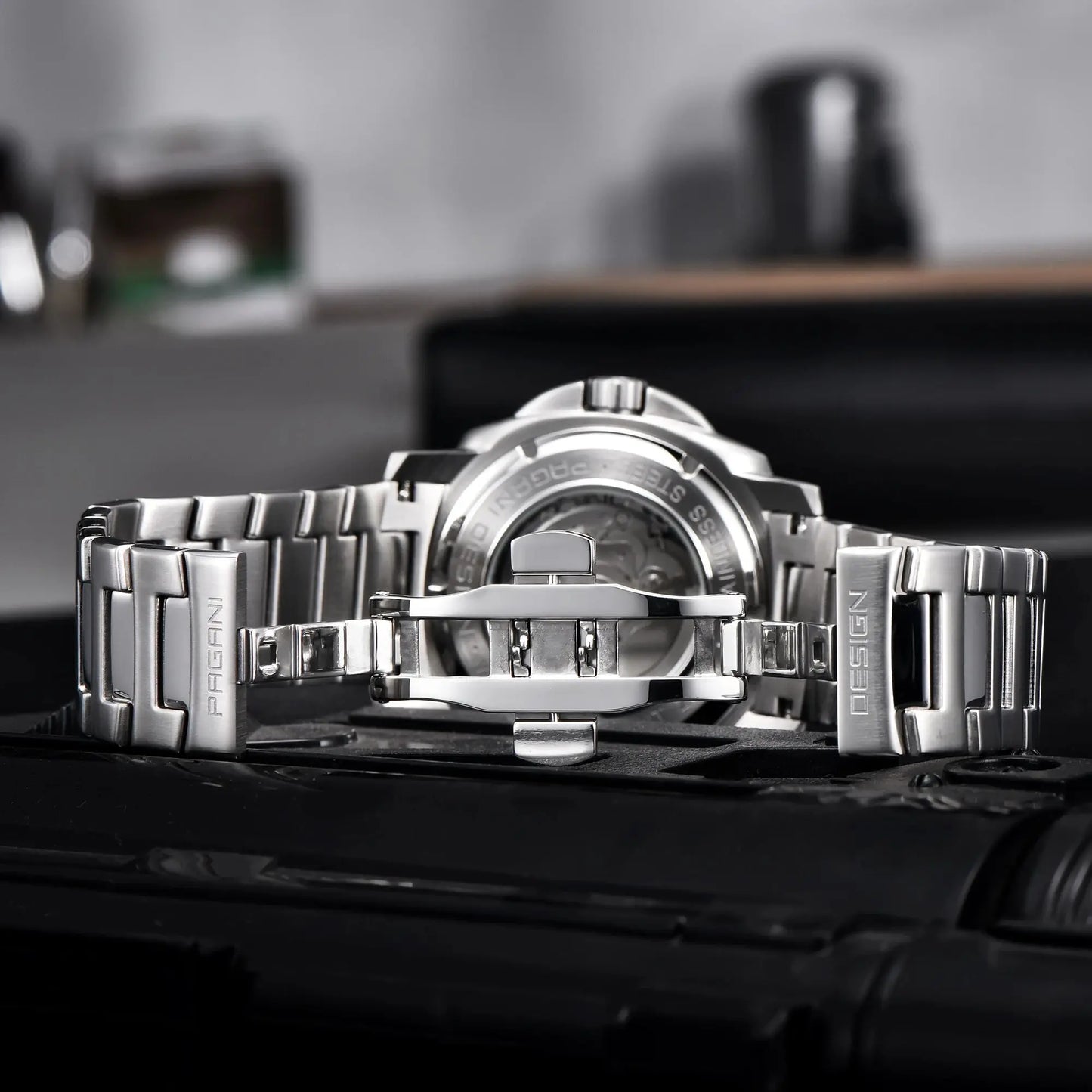 PAGANI Men's Mechanical Watch - Sapphire Crystal, Stainless Steel, Waterproof Stylish Wristwatch