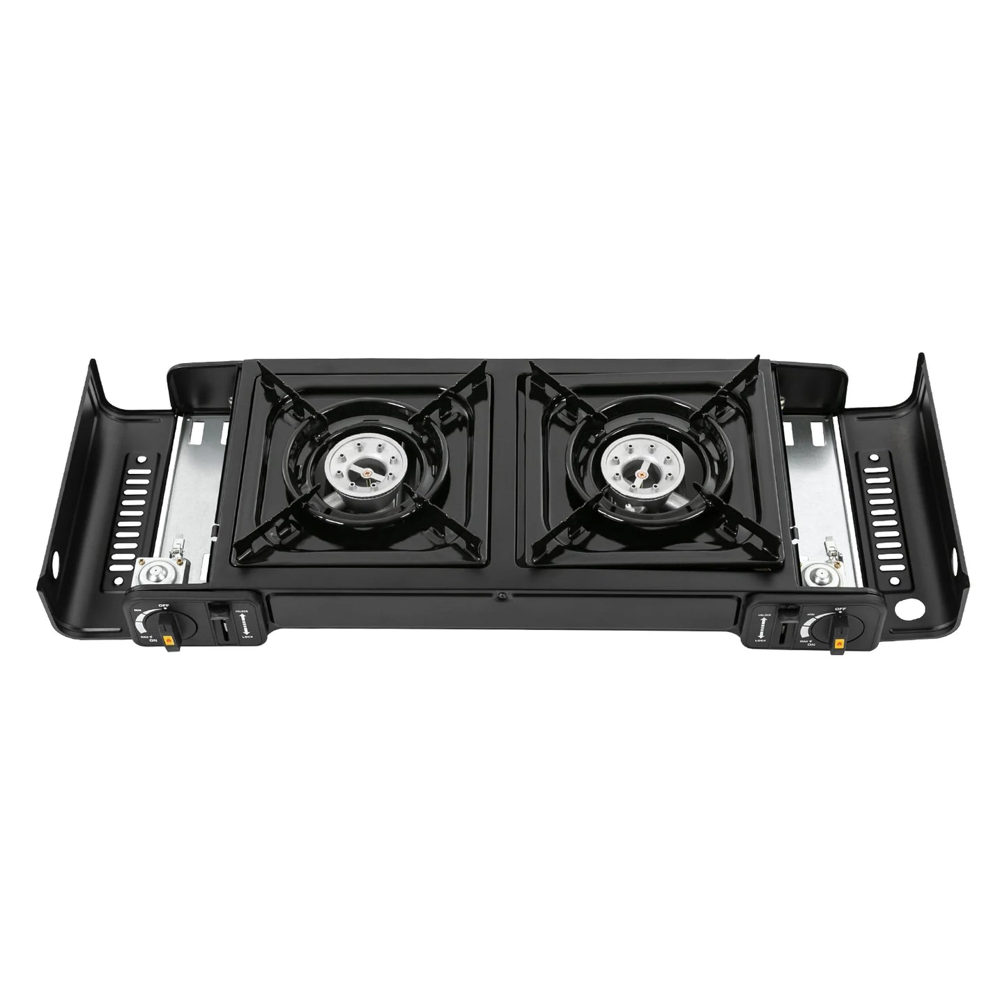 [Butane Camping Stove] Iron Copper Portable - 8x8in Stable Grate Auto Ignition