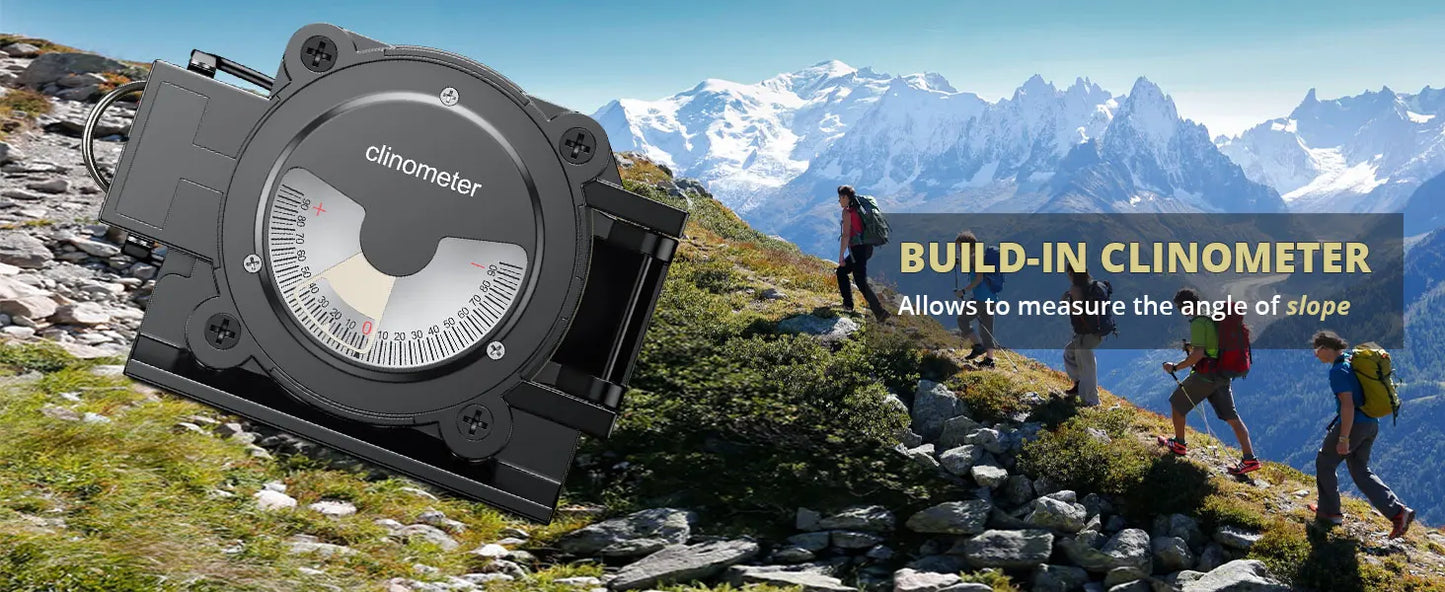 Anbte Compass, 3000 Gauss, Military, Waterproof, Handheld,Camping, Hiking, Survival (128 chars)