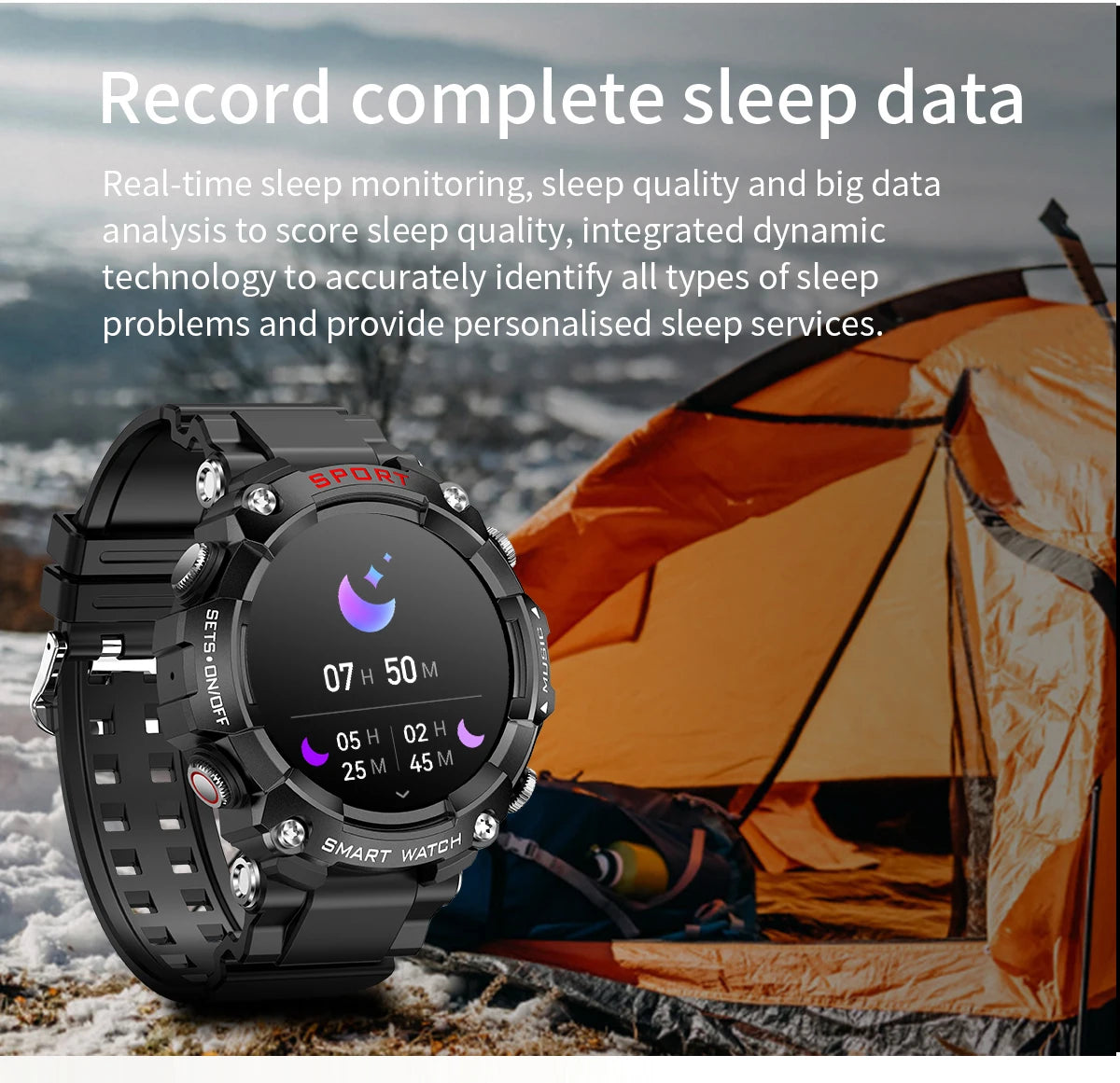 Smart Watch AMOLED Display In-Ear Bluetooth Headset Heart Rate Blood P, Oxygen Sat. Monitoring HD
