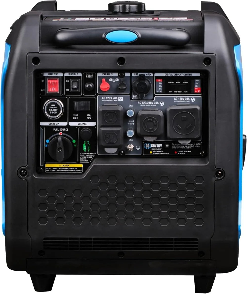 Super Quiet 7250W GAS/PROPANE Inverter Generator, Remote Start, 120V/240V Output, NOT SOLAR