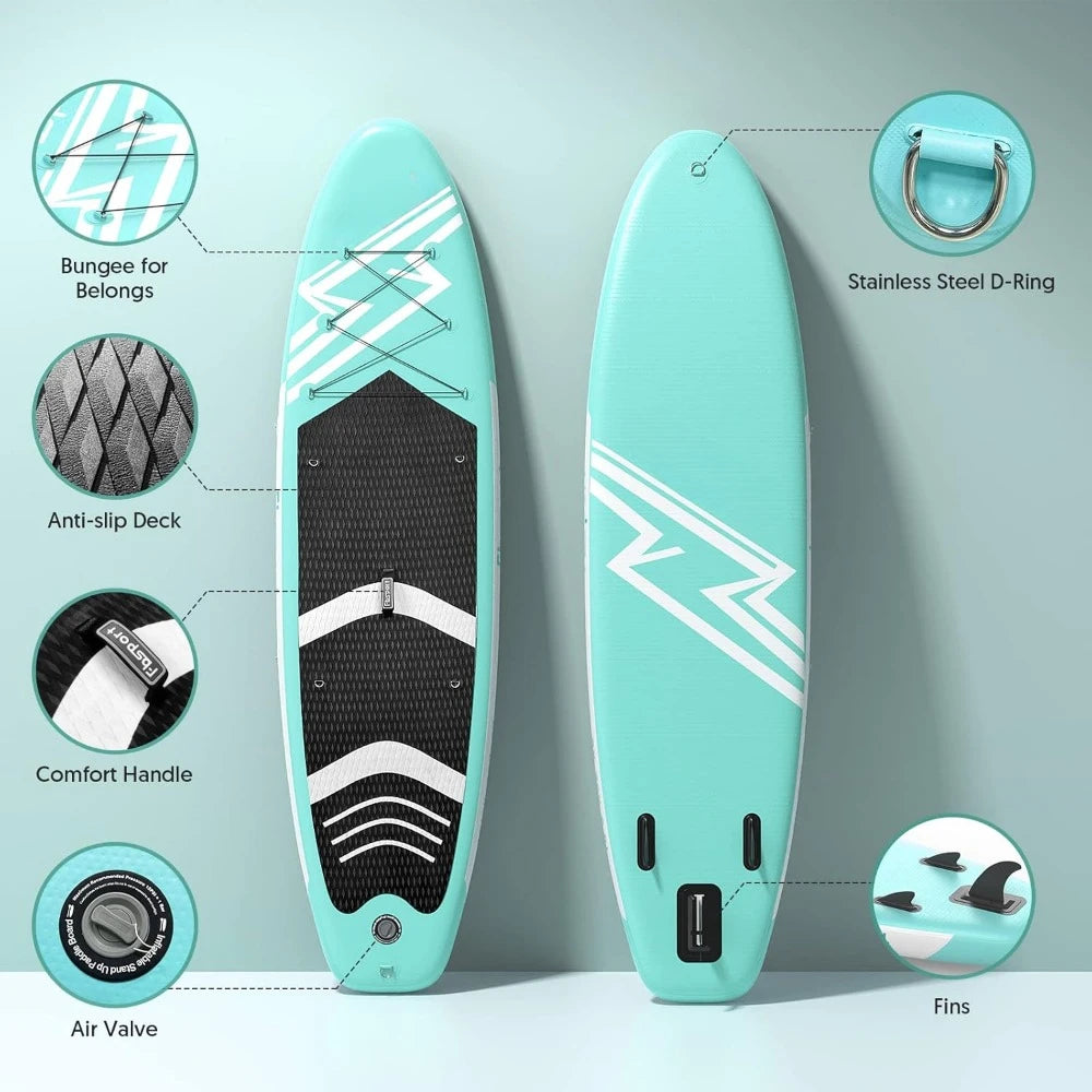 11' Prem Stand Up Paddle Board, Durable SUP Accessories/Carry Bag,Wide Stance, Non-Slip