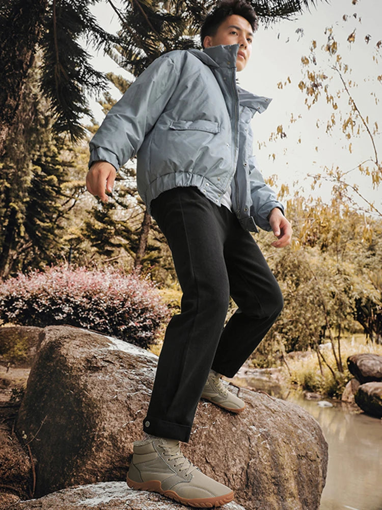 Winter Snow Boots Cold-Proof Trekking Shoes Waterproof Wide Toe Lightweight Walking Boots