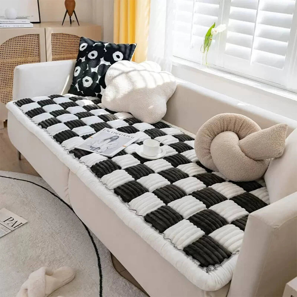 Dog Bed Mat Warm ,Cat Scratchable Blanket Anti-slip Washable Cushion Sofa Cover Protector Large Dogs