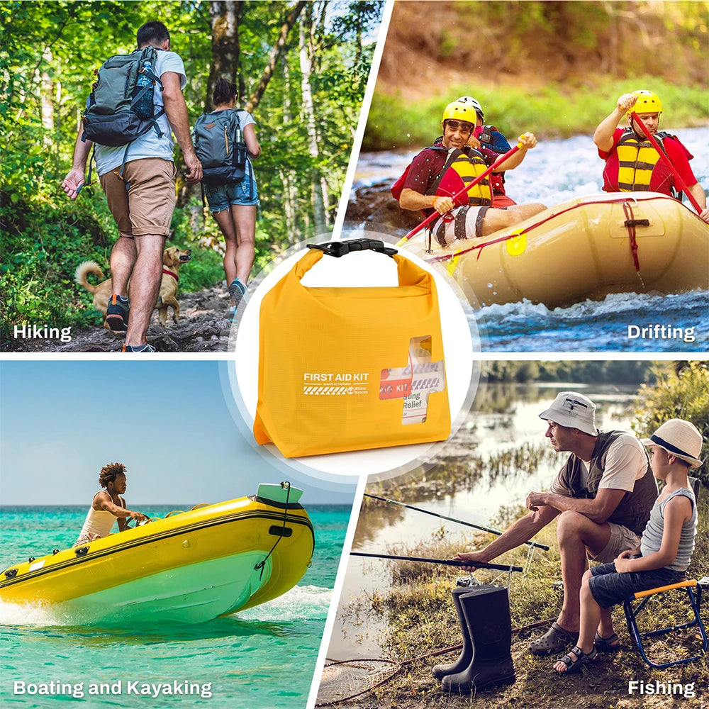 RESCUE Waterproof First Aid Kit, Lightweight Boat Dry Bag, Emergency Survival Supplies outdoor