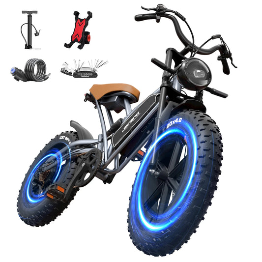 jansno x50 Adult Electric Bike 750W Motor  48V 14AH 20 Inch Tire Mountain Off-Road Motorcycle