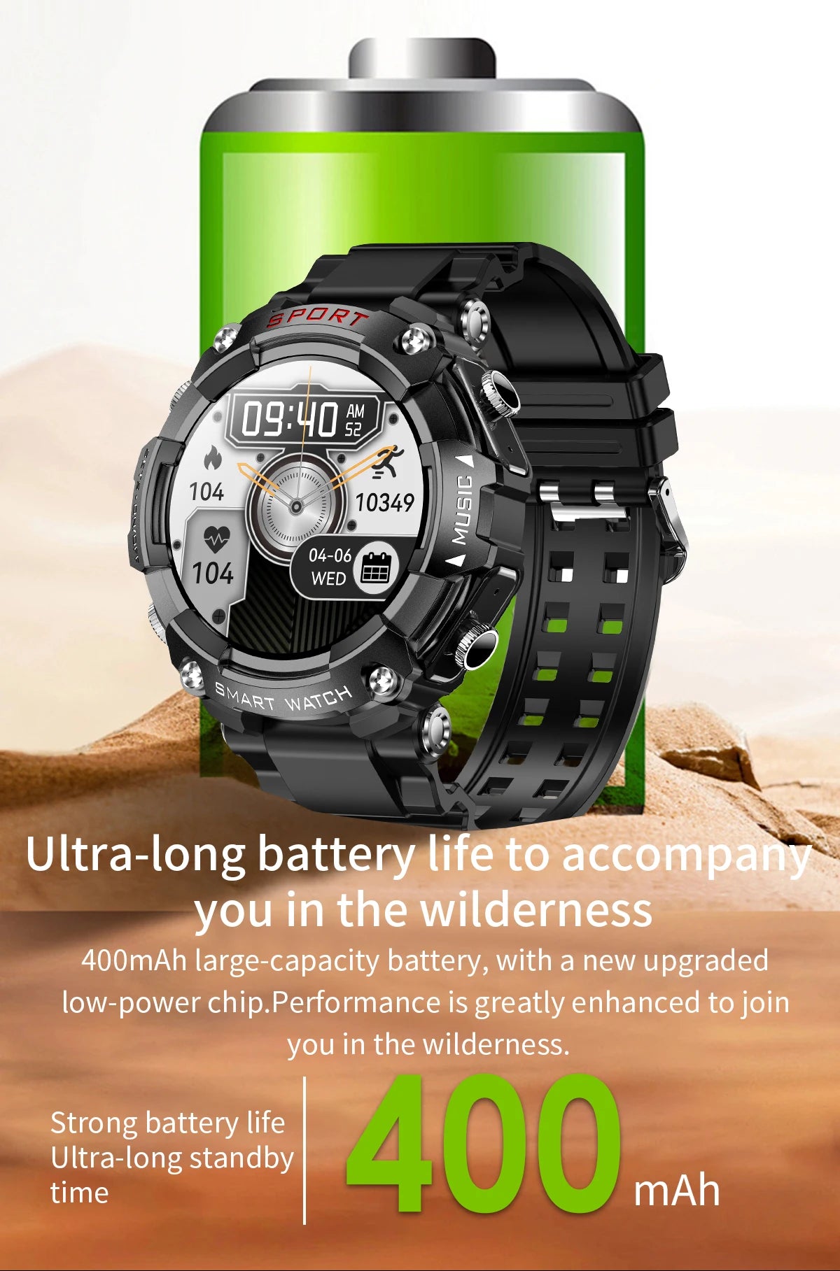 Smart Watch AMOLED Display In-Ear Bluetooth Headset Heart Rate Blood P, Oxygen Sat. Monitoring HD