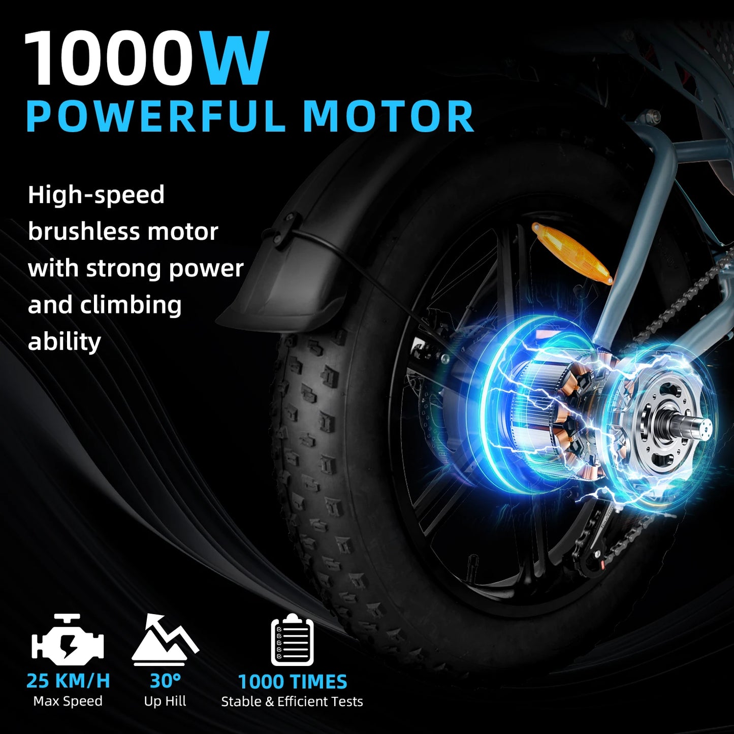 QS7 Max Electric Bicycle 2000W Brushless Motors MTB 48V 35AH Lithium Battery Speed 50Km/h Off Road