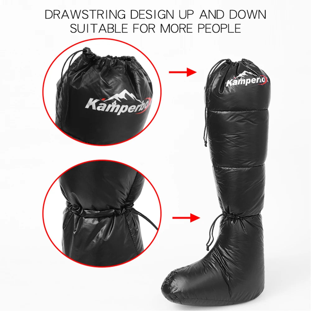 Camping Down Socks Down Boots Sleeping Bag Socks Down Boots Camping Sleep Boots