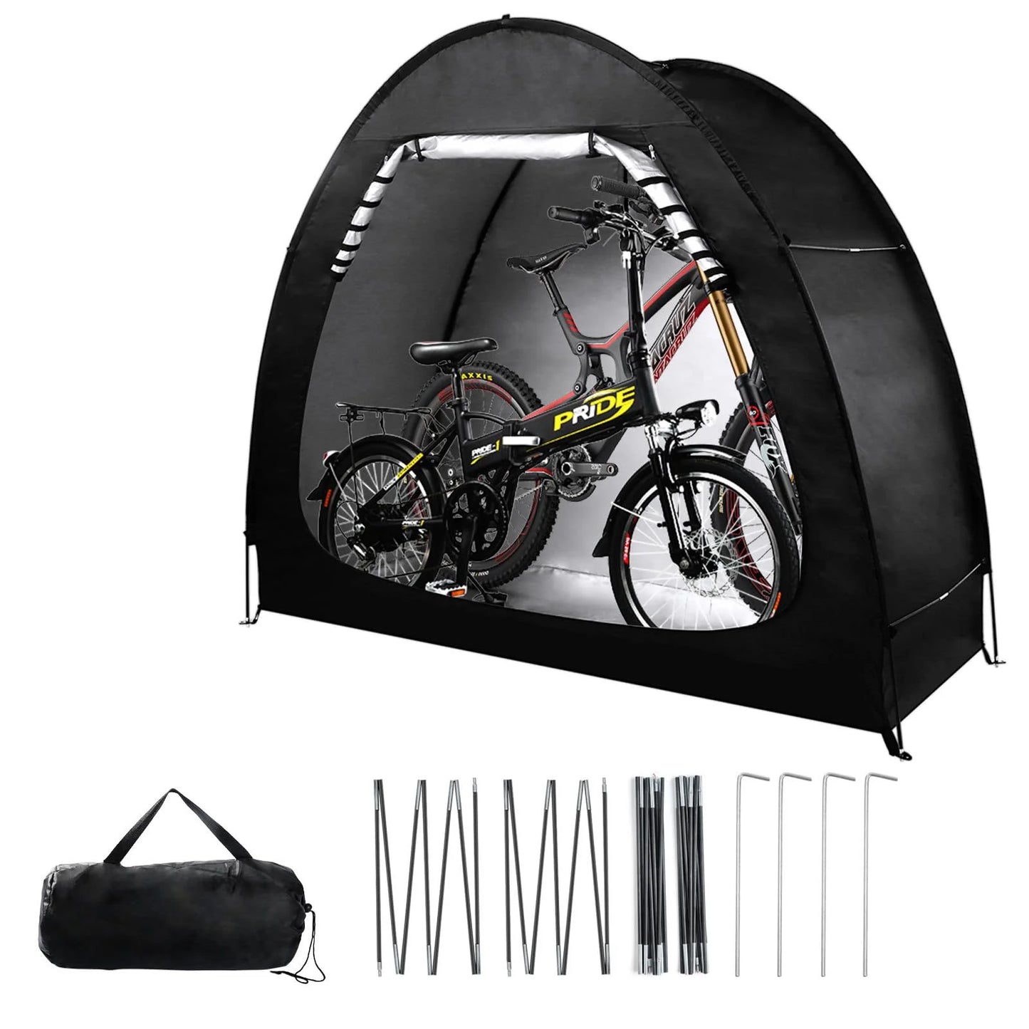 Outdoor Storage Bicycle Shelds,Foldable Portable, Waterproof Foldable Bicycle Protective Gear