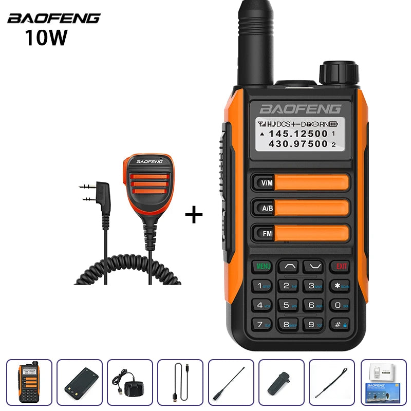 Waterproof Walkie Talkie Dual Band High Power Radio Dual Band Vhf Uhf CB Ham Radio Long Range