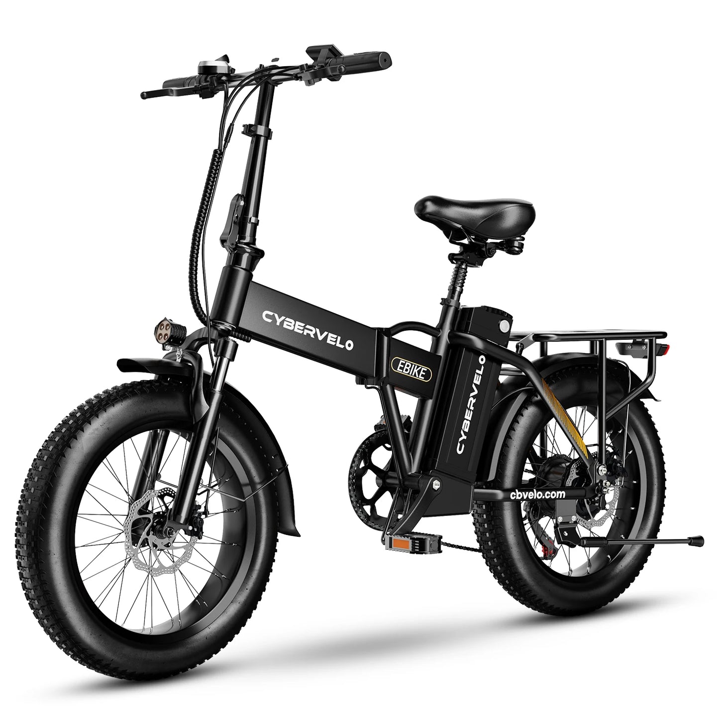 1000W Folding Electric Bike, 48V 20AH Large Removable Battery,30+MPH, 80 Mi Max Range, 20" Fat Tire