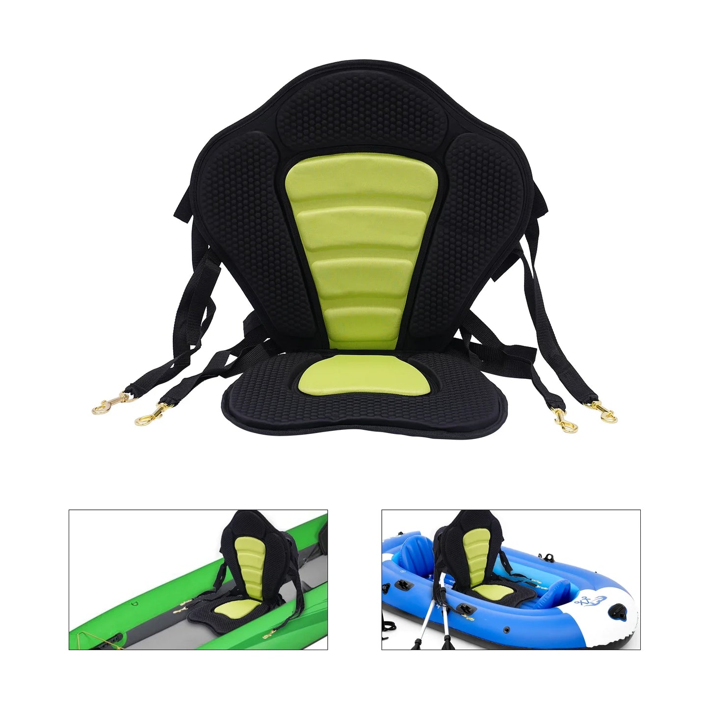Boat Cabin Seating Waterproof Breathability Padded Kayak Seat with Storage Bag for Drifting Fishing