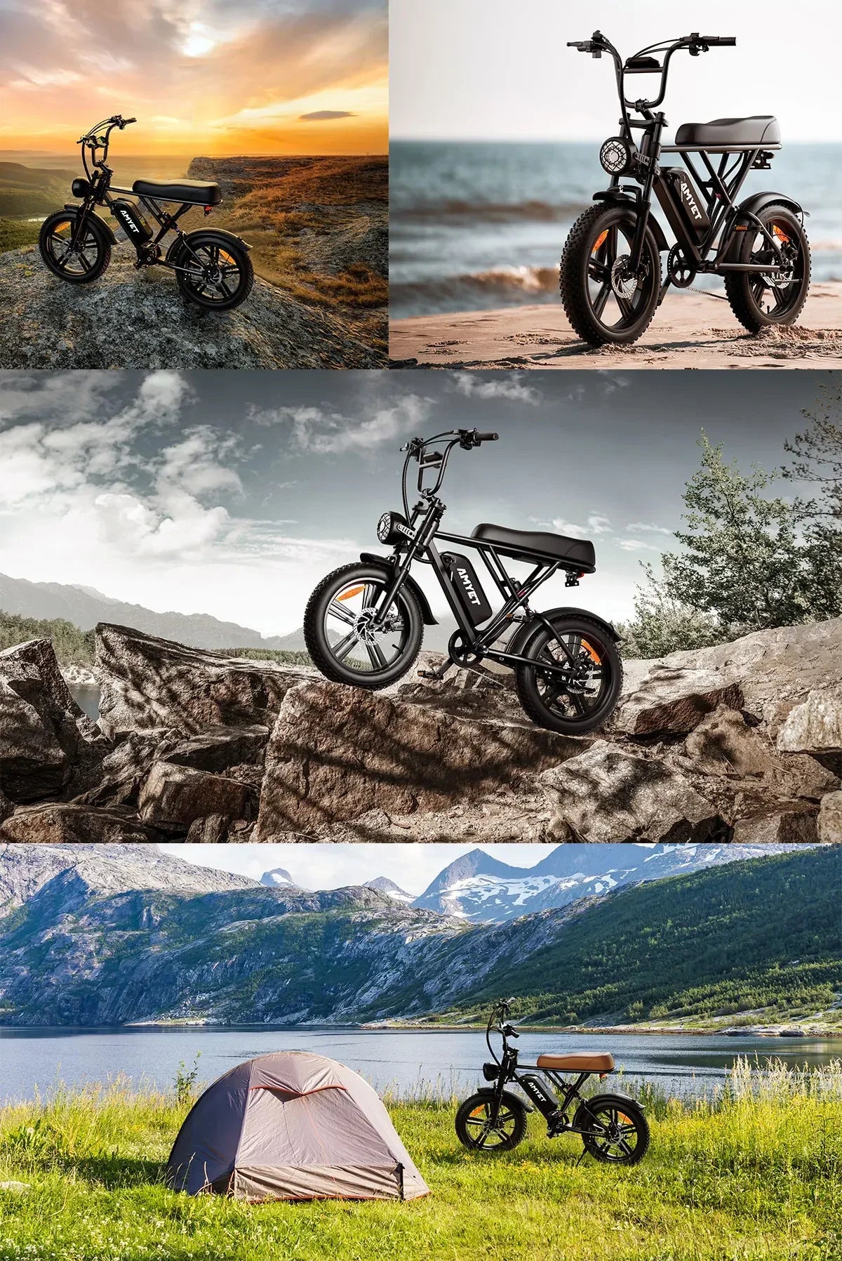 Ebike 2025 G60 Adult 1000W Powerful Motor, 48V 20AH Removable Battery, 20" All-Terrain Tires-