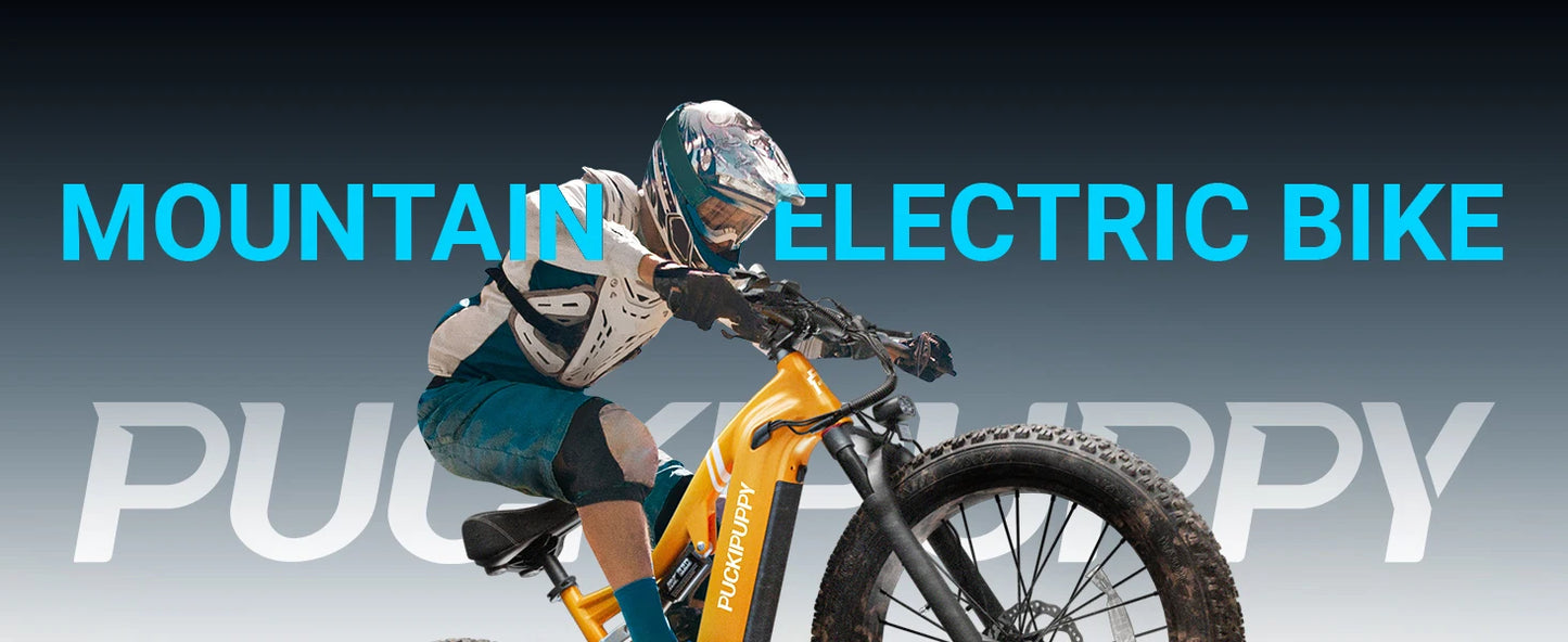 PUCKIPUPPY Lab-pro E-Bike 26" Fat Tire Full Suspension Mountain1350W 48V 20AH Ebike 2-Yr Warranty