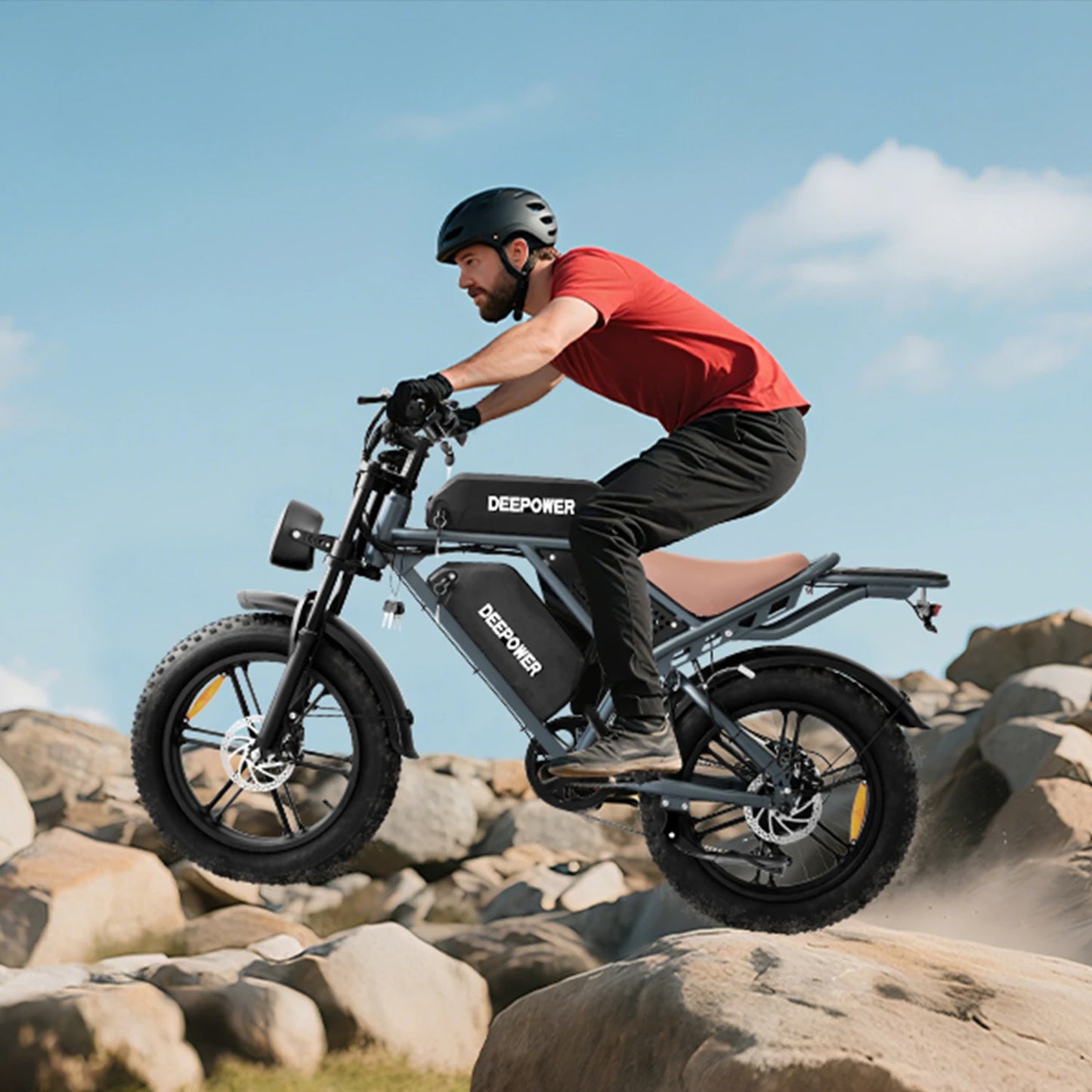QS7 Max Electric Bicycle 2000W Brushless Motors MTB 48V 35AH Lithium Battery Speed 50Km/h Off Road