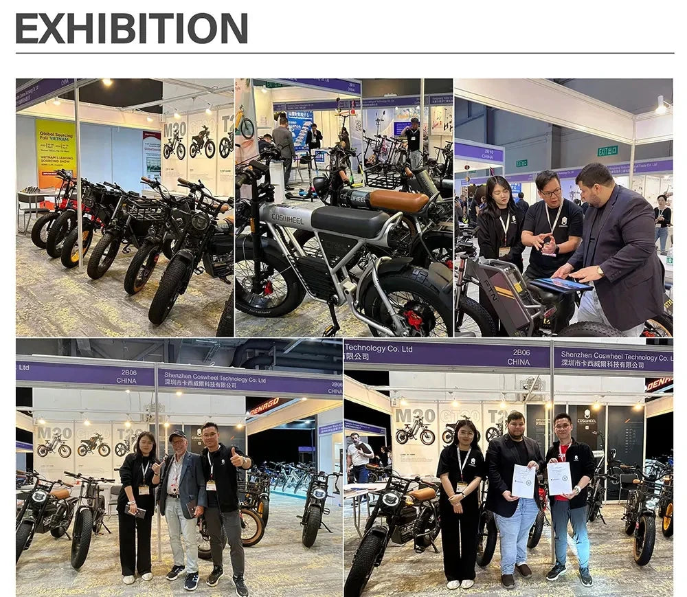 COSWHEEL T26 Electric Bike 26Inch Fat tires Mountain 1000W 48V 25AH hydraulic brake  Off Road