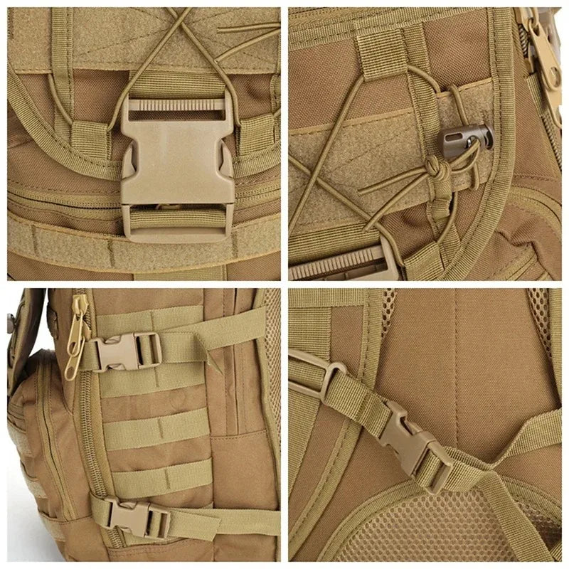 35L tactical backpack survival hiking backpack cycling backpack fishing backpack suitable for travel camping and outdoor sports