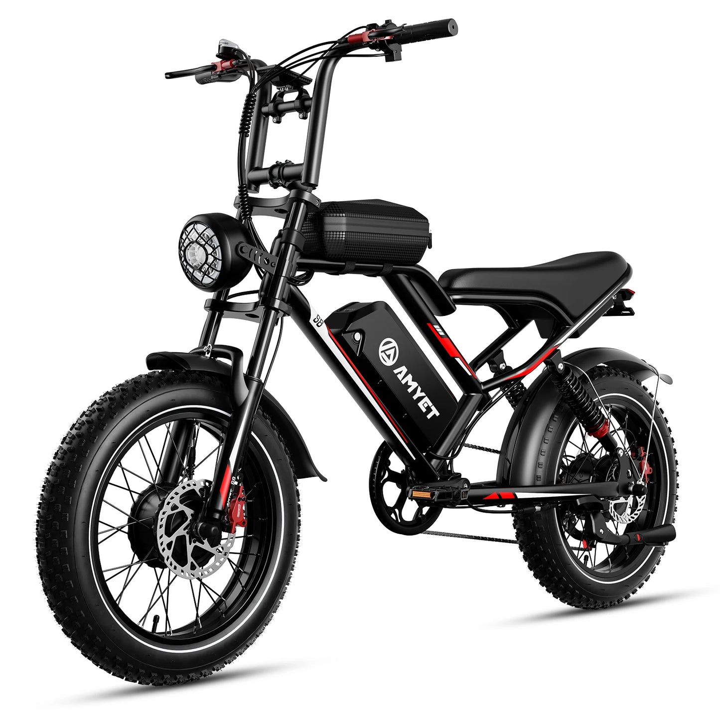 S8 Adults 20" Electric Bike For Men 2000W Dual Motor, 48V 25AH Battery  Mountain Moped Ebikes