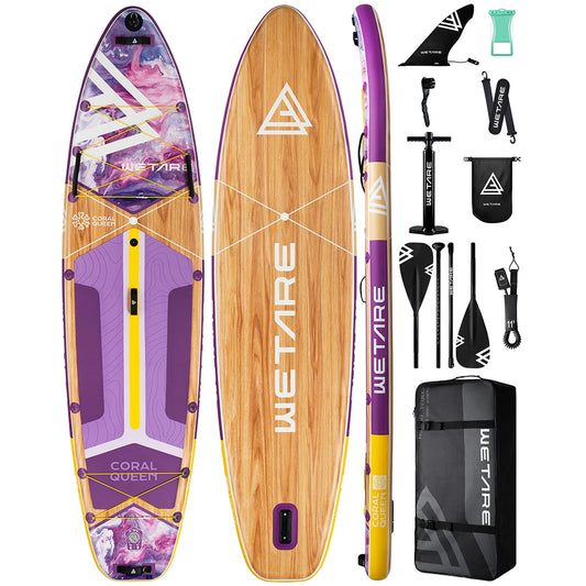 Waterproof Inflatable Paddle Board 11'6''x35''x6''Adult Standing Style Aquatic, Accessories