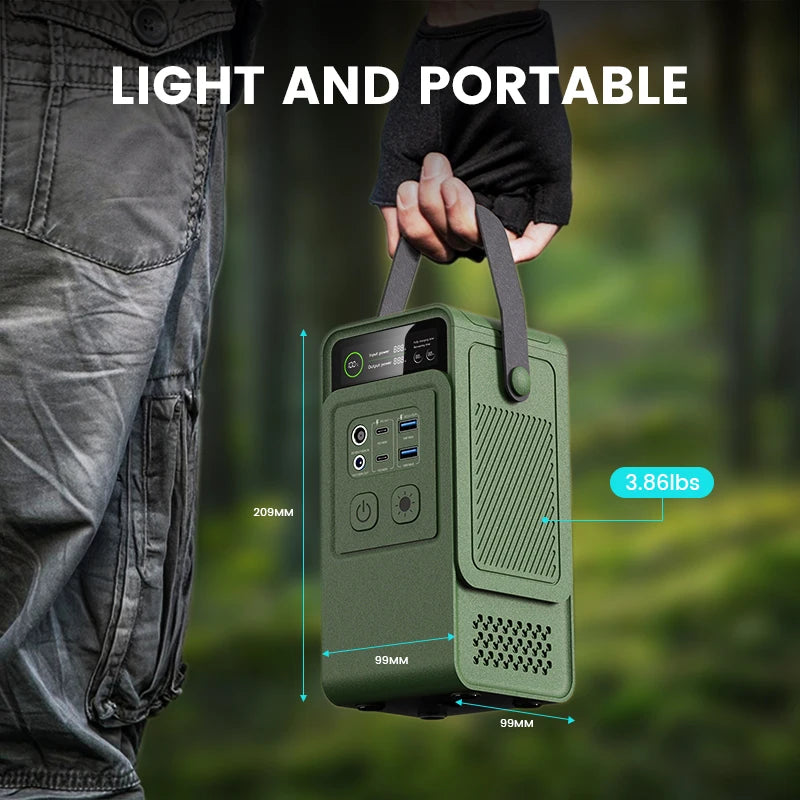 AP200L Power Bank 192Wh 60000mAh Capacity ,100w Solar Panel Generator for Camping Equipment