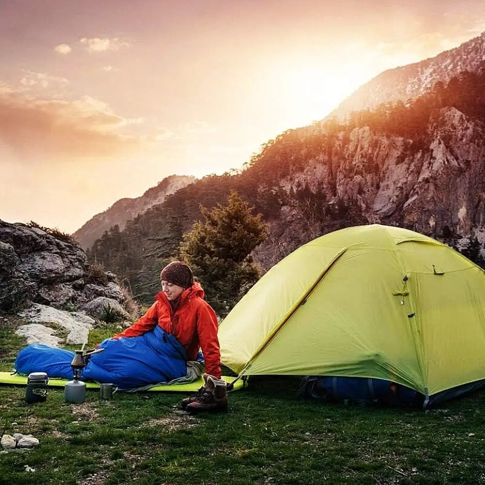 Envelope with Cap Sleeping Bag, Spring-Autumn Outdoor  Single Sleeping Bag 210*75CM 5-20 Degree