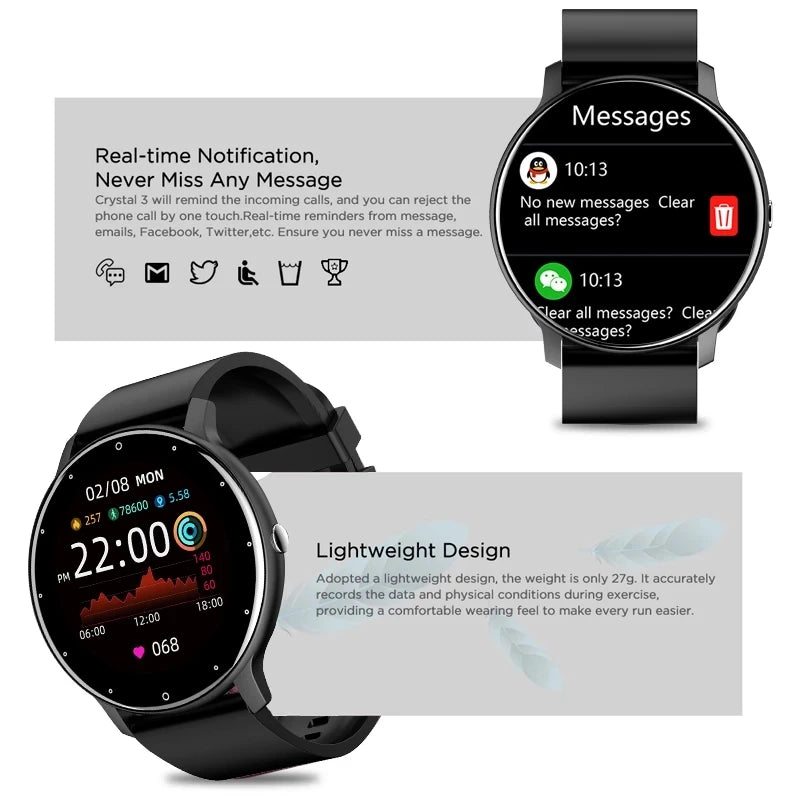 2025 Women Smart Watch Real-time Weather Forecast Activity Tracker,Heart Rate Sports Smart Watch Men