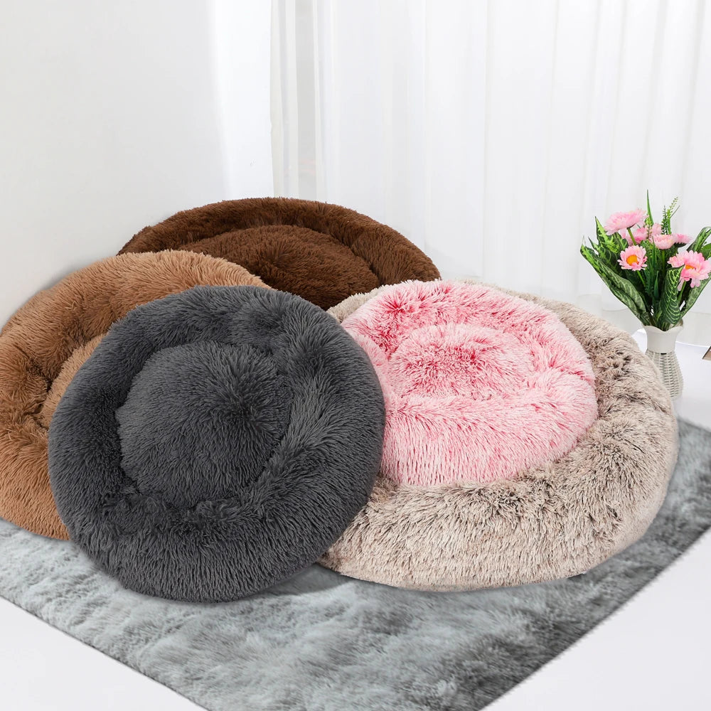 40-120cm Round Plush Dog /Pet Sleeping Bed Cushion Soft