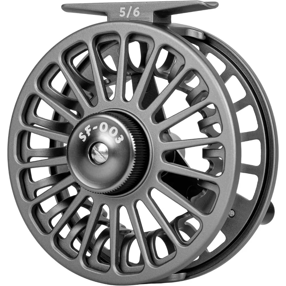 5/6wt Fly Fishing Reel, Fly Fishing, Aluminum Alloy Body, Easy Spool Change, Freshwater