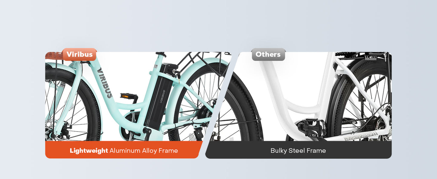 Adults, 26" ebike with 350W Motor Shimano 7 Speed Shifter Pedal Assist 36V Battery Dual Disc Brakes