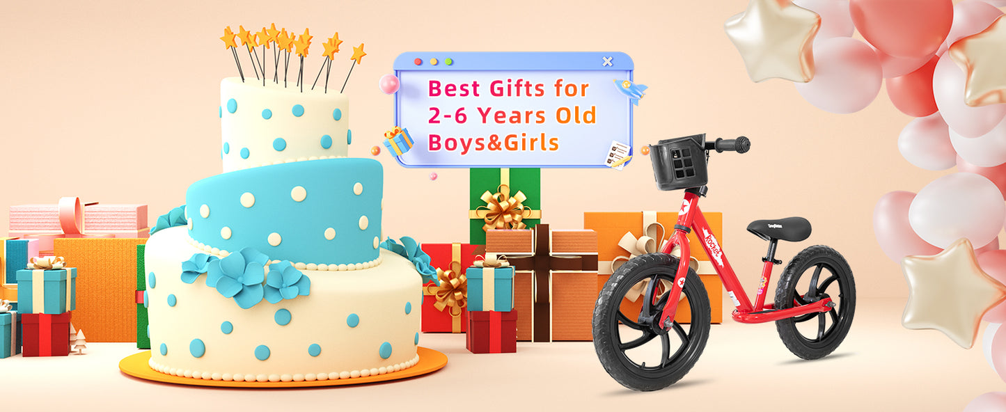 12/14 Inch Kids Balance Bike,18months-5 Years, Lightweight Balance Bikes, Footrest and Handlebar