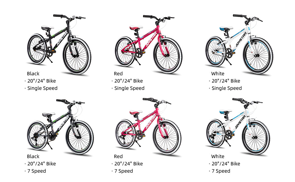 20-24 Inch Kids Bike for 7-12 Years Mountain Bike,1-Speed/7-Speed Drivetrain,