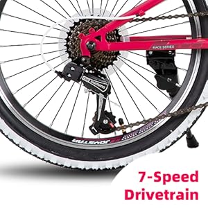 20-24 Inch Kids Bike for 7-12 Years Mountain Bike,1-Speed/7-Speed Drivetrain,