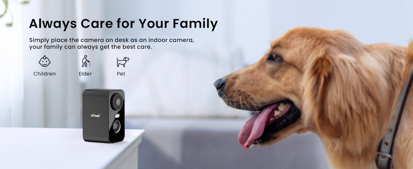 2K 3MP WiFiSolar Security Camera Outdoor Wireless, Color Night Vision,Motion Detection